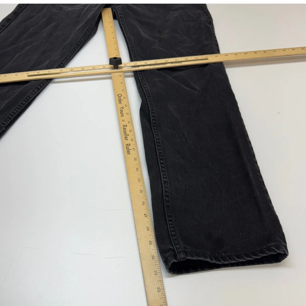 Levi Jeans Mens W33 L32 Black 550 Relaxed Fit Straight Leg Denim